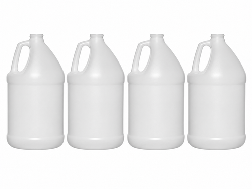 1 Gallon Bottle, 38-400, Natural, HDPE, Round Jug with cap