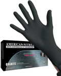 Nitrile Gloves, 6 mil, Black, Disposable, Latex and Powder Free, Box of 100