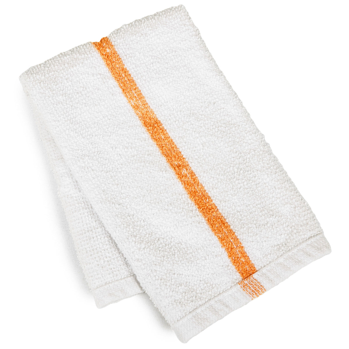 Bar Mop Towels, 17 x 20, White with Stripe, 100% Cotton