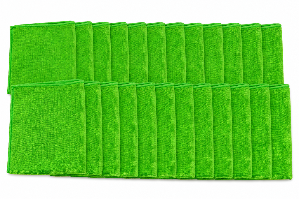 Microfiber Towel, Lime Green, 16"x16"