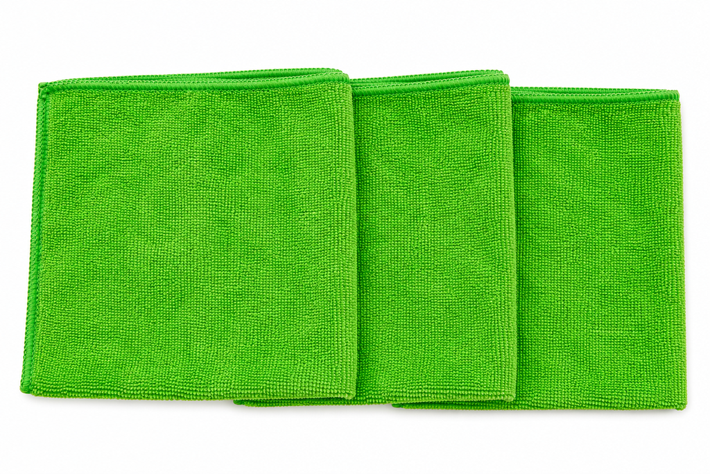 Microfiber Towel, Lime Green, 16"x16"