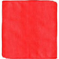 Microfiber Towel, Red, 16"x16"