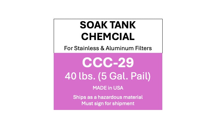 CCC29 Filter Soak Tank Chemical Powder